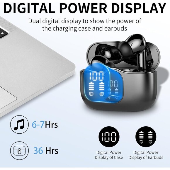 Wireless Bluetooth Headphones with Noise Cancelling Mic - Picture 5 of 9